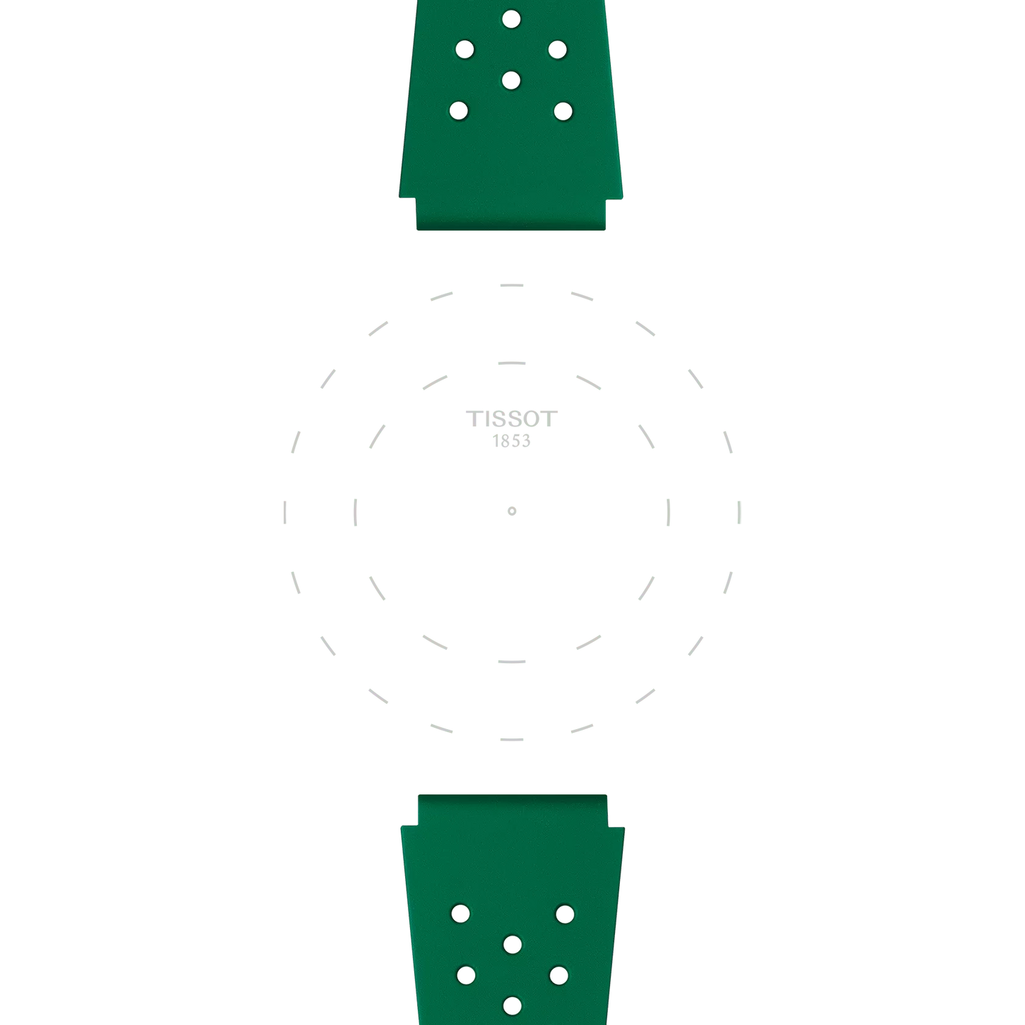 Tissot Sideral Yeşil Kauçuk Kayış
