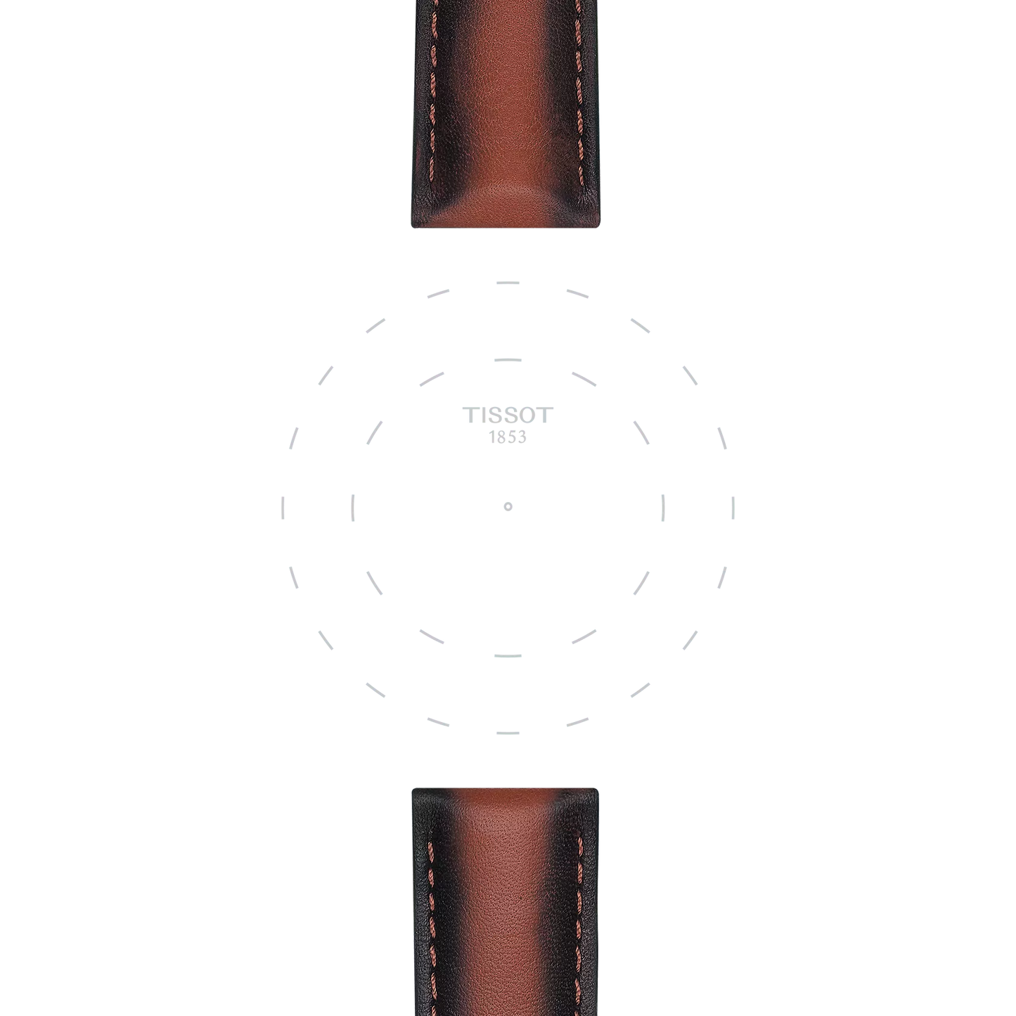 Tissot kahverengi deri kayış boynuz aralığı 20 mm