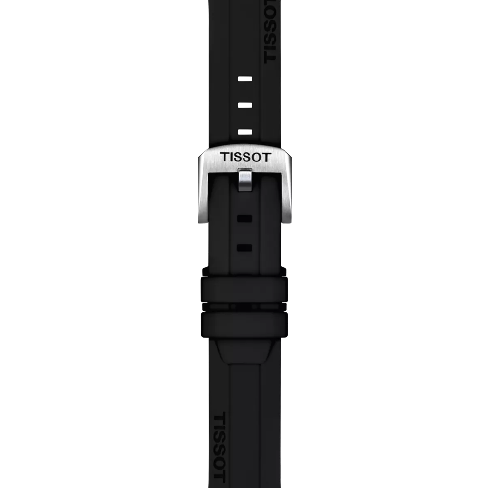 Tissot Siyah Silikon Kayış Boynuz Aralığı 18 mm