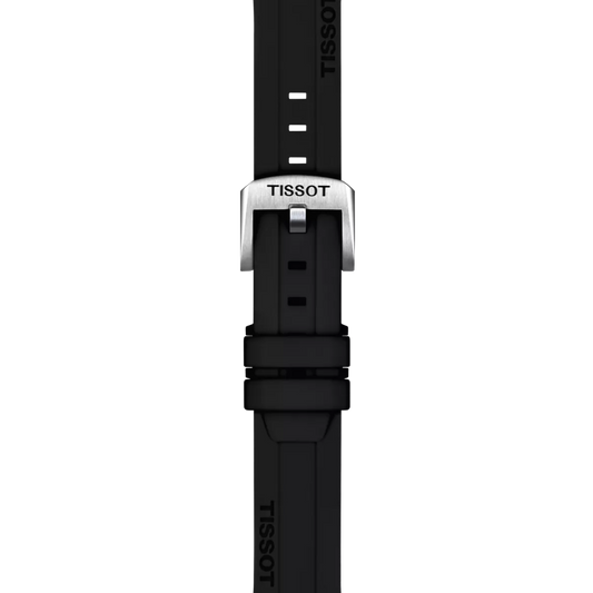 Tissot Siyah Silikon Kayış Boynuz Aralığı 18 mm