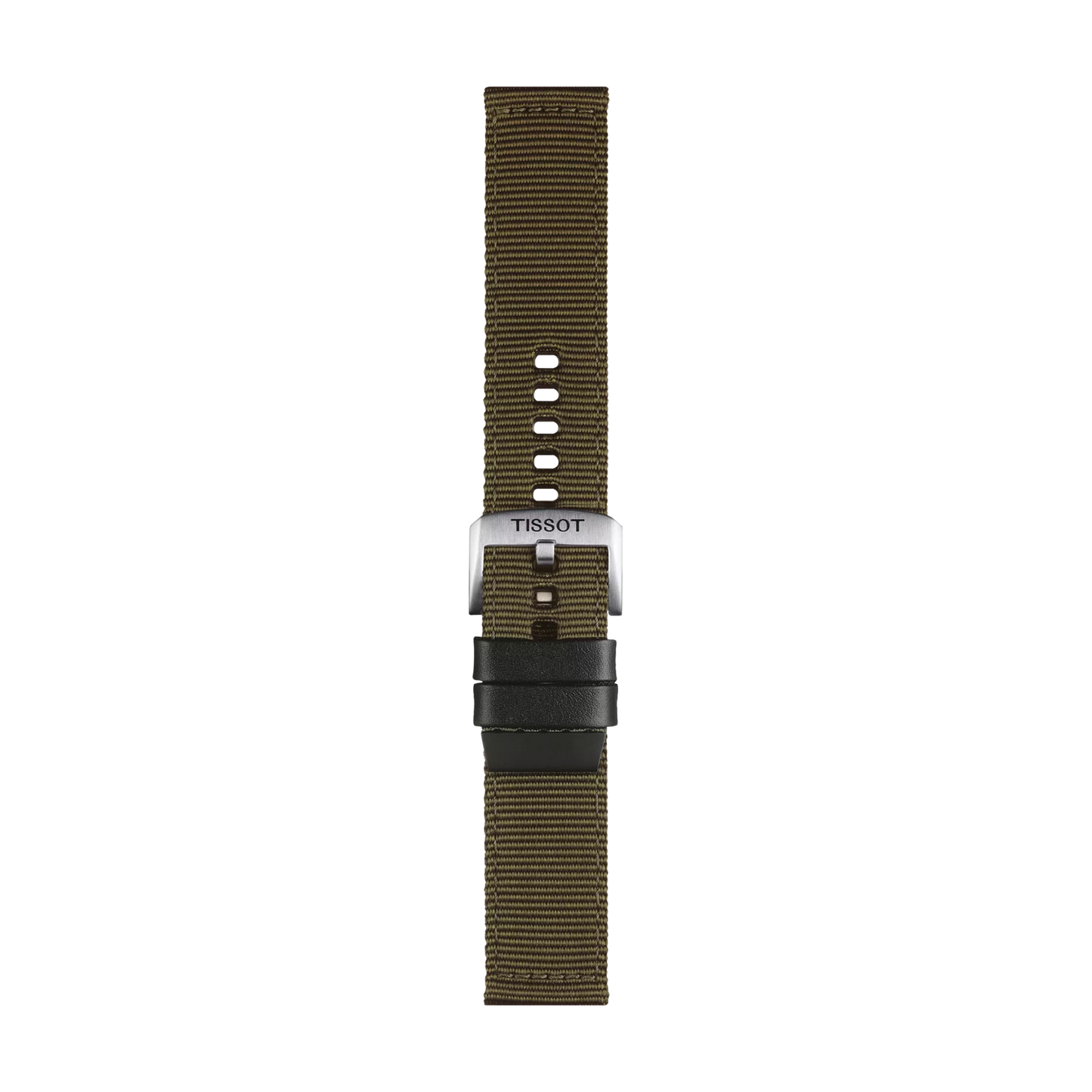 Tissot haki kumaş kayış boynuz aralığı 22 mm