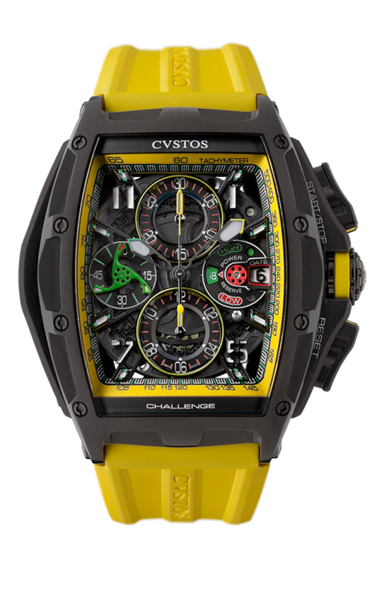 Cvstos Challenge Chrono Sprint – Black Steel & Yellow