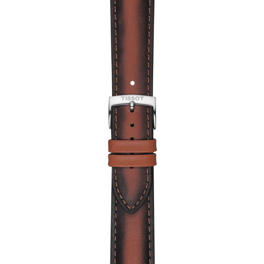 Tissot kahverengi deri kayış boynuz aralığı 20 mm