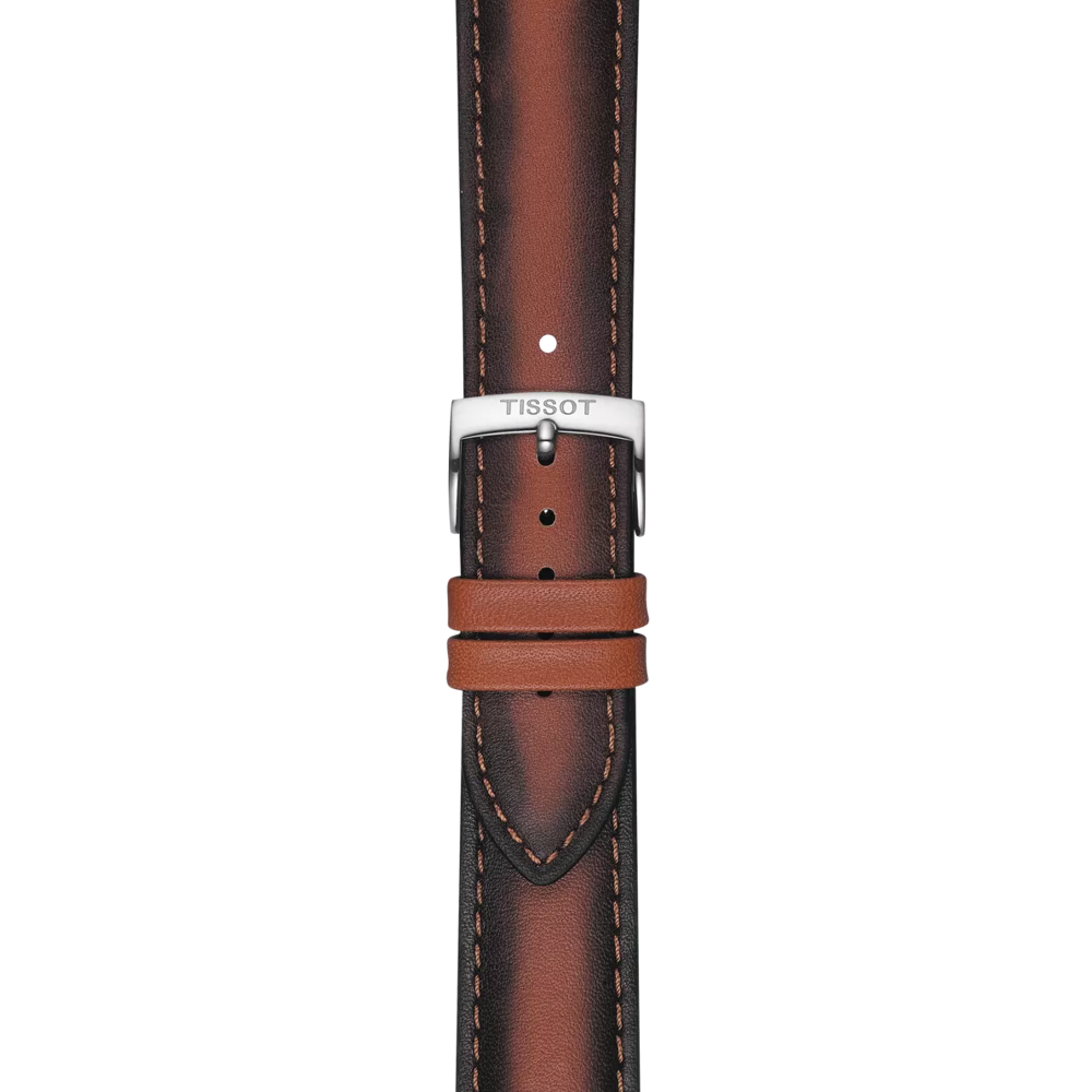Tissot kahverengi deri kayış boynuz aralığı 20 mm