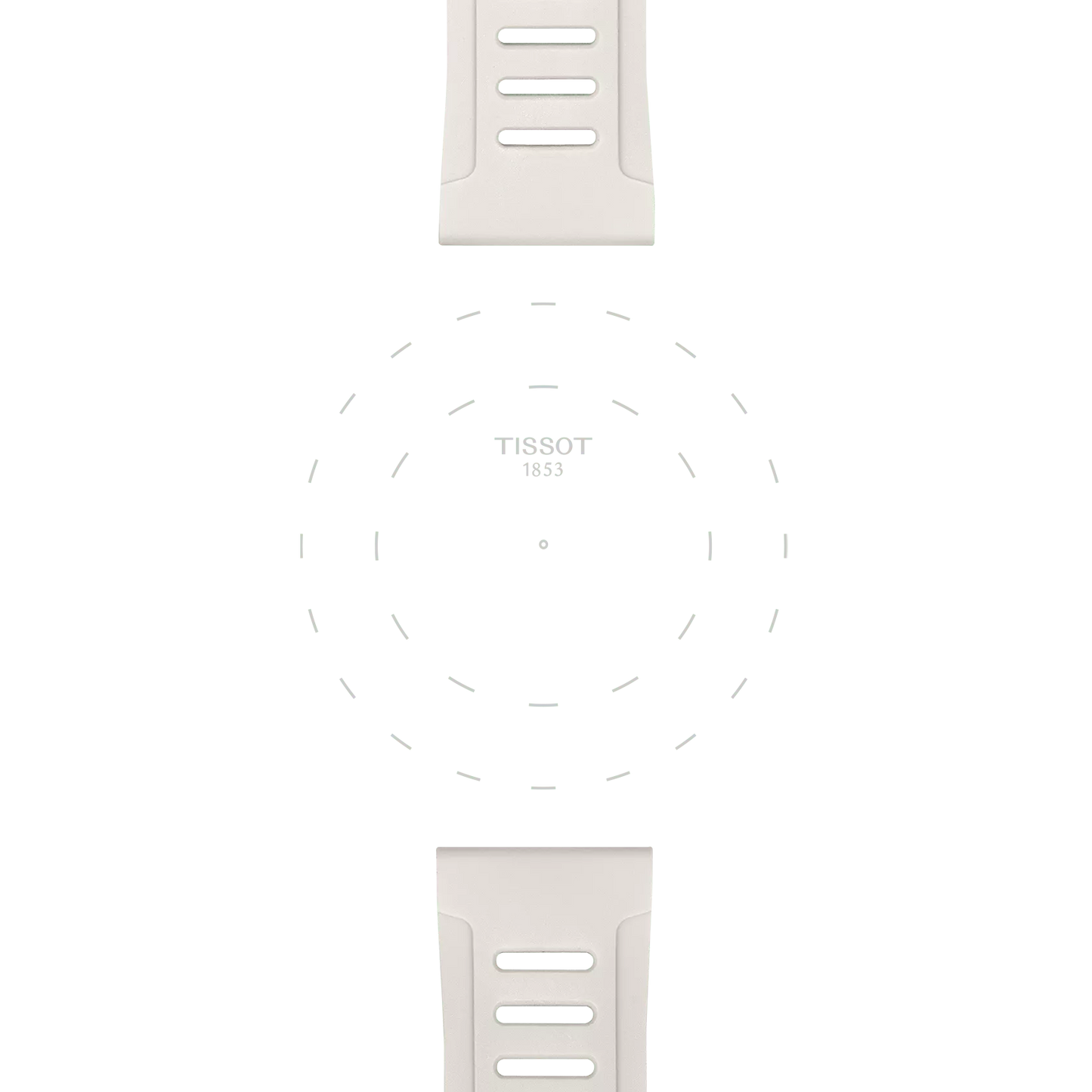 TİSSOT BEYAZ SİLİKON KAYIŞ BOYNUZ ARALIĞI 21 MM