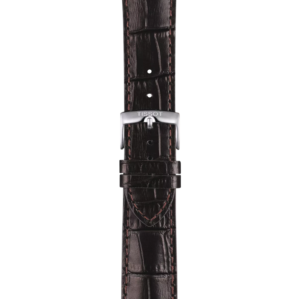 Tissot kahverengi deri kayış boynuz aralığı 22 mm