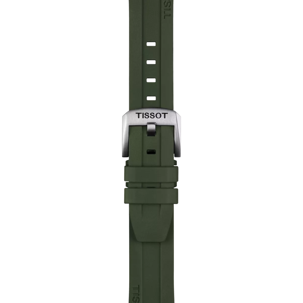 Tissot Haki Kauçuk Kayış Boynuz Aralığı 20 mm