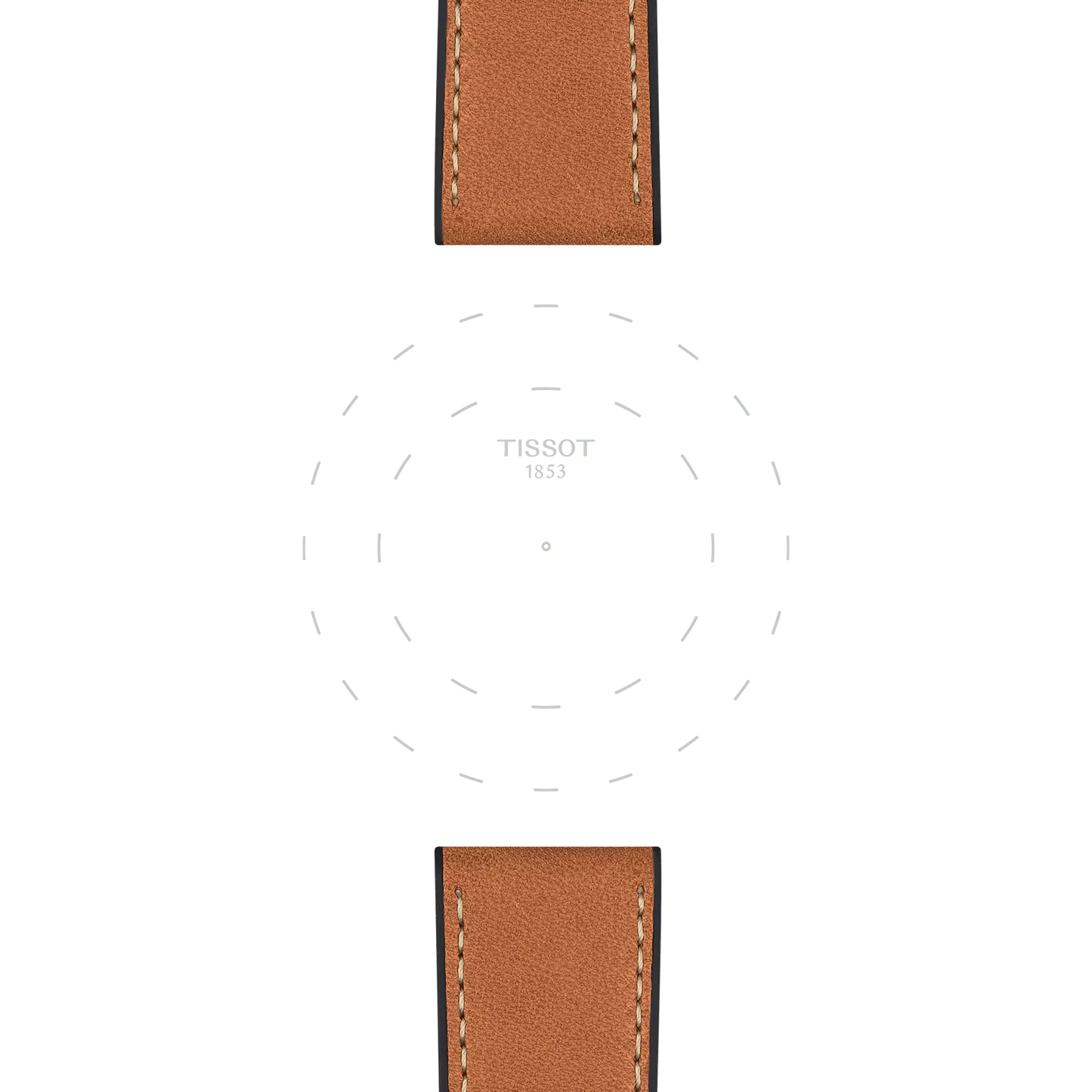 Tissot Kahverengi Deri Kayış Boynuz Aralığı 23 mm