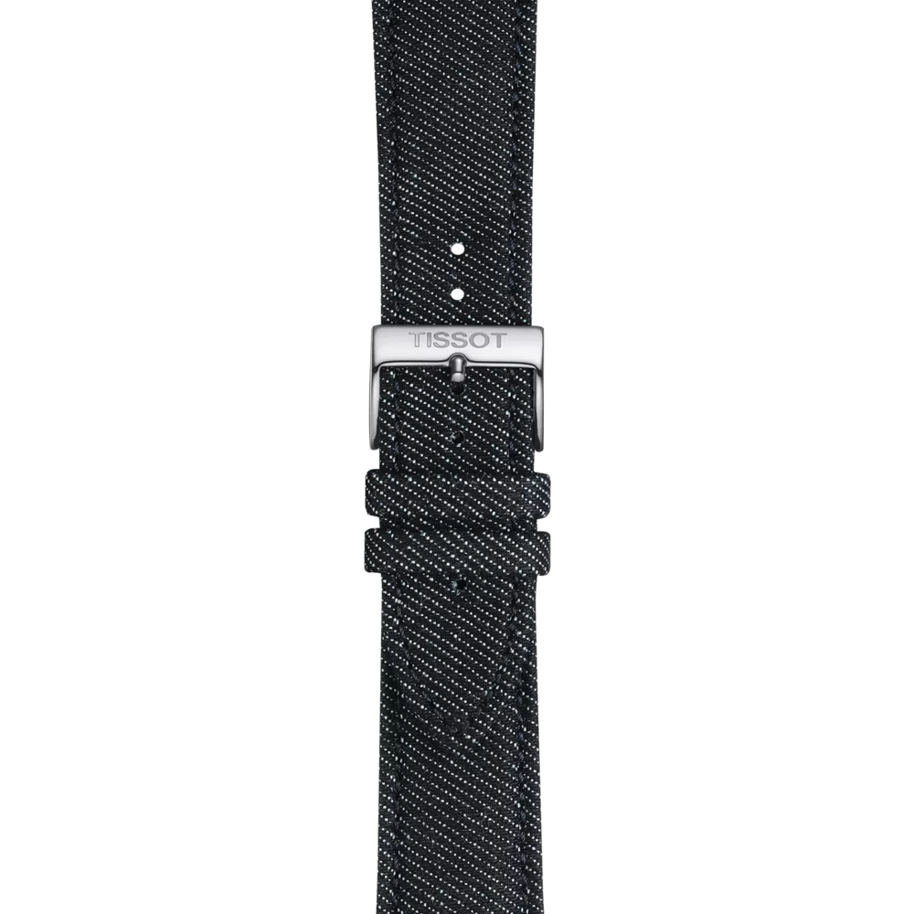 Tissot mavi tekstil kayış boynuz aralığı 22 mm