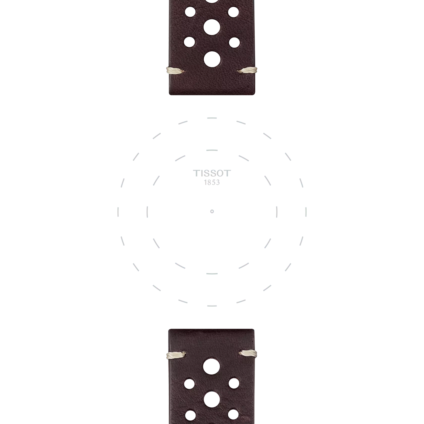 Tissot kahverengi deri kayış boynuz aralığı 22 mm