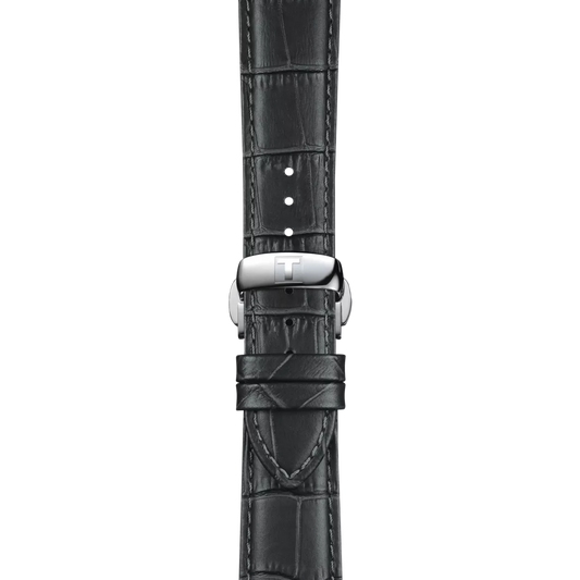 Tissot gri deri kayış boynuz aralığı 21 mm