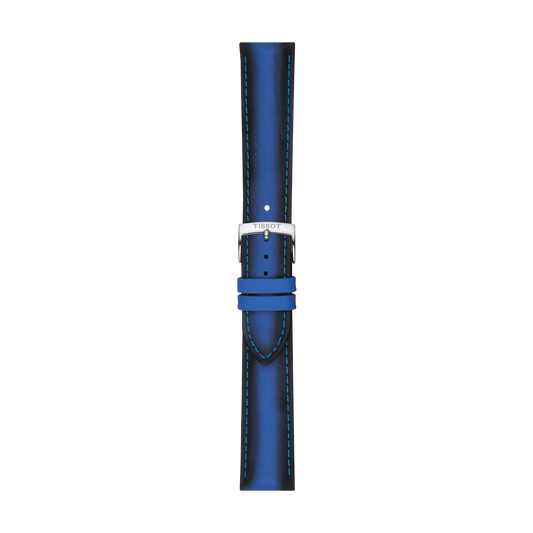 Tissot mavi deri kayış boynuz aralığı 20 mm