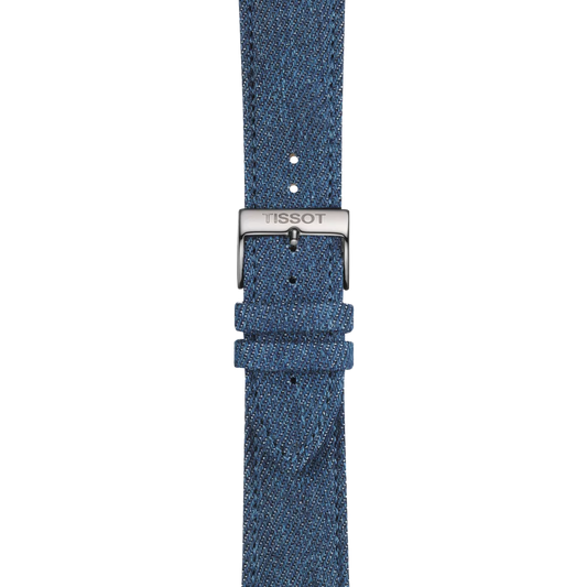 Tissot mavi tekstil kayış boynuz aralığı 22 mm