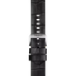 Tissot siyah deri kayış boynuz aralığı 22 mm