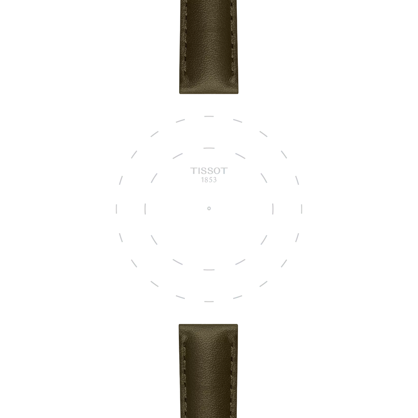 Tissot Yeşil Deri Kayış Boynuz Aralığı 15 mm