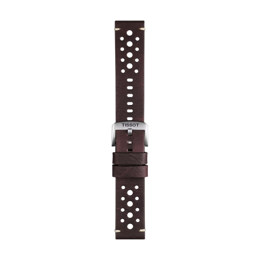 Tissot kahverengi deri kayış boynuz aralığı 22 mm