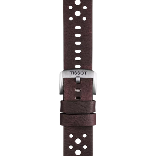 Tissot kahverengi deri kayış boynuz aralığı 22 mm