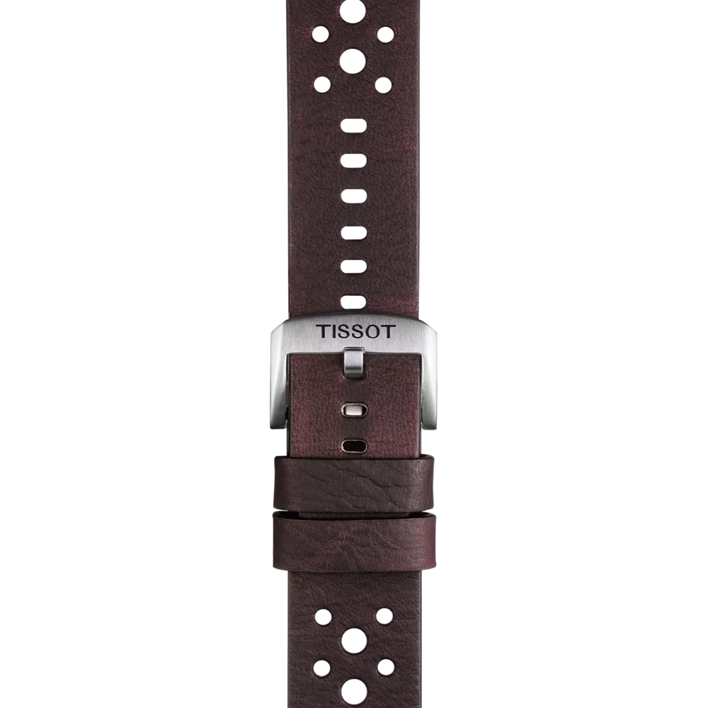 Tissot kahverengi deri kayış boynuz aralığı 22 mm