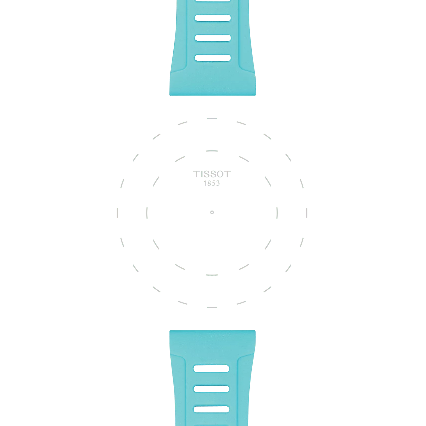 TİSSOT AÇIK MAVİ SİLİKON KAYIŞ XS BOYNUZ ARALIĞI 21 MM