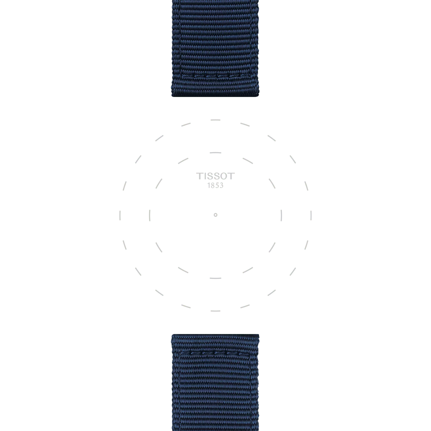 Tissot mavi kumaş kayış boynuz aralığı 22 mm