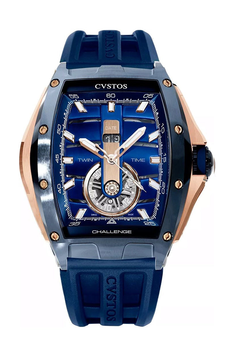 Cvstos Twin-Time Steel Blue Dial