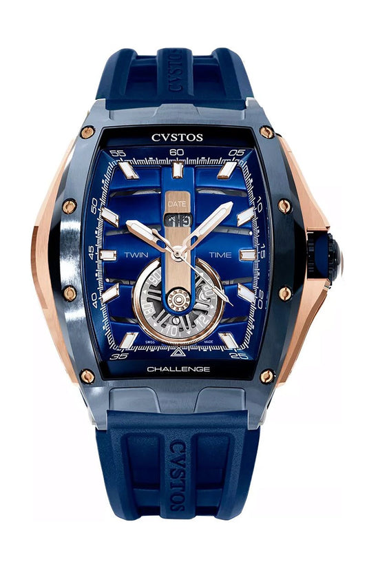 Cvstos Twin-Time Steel Blue Dial