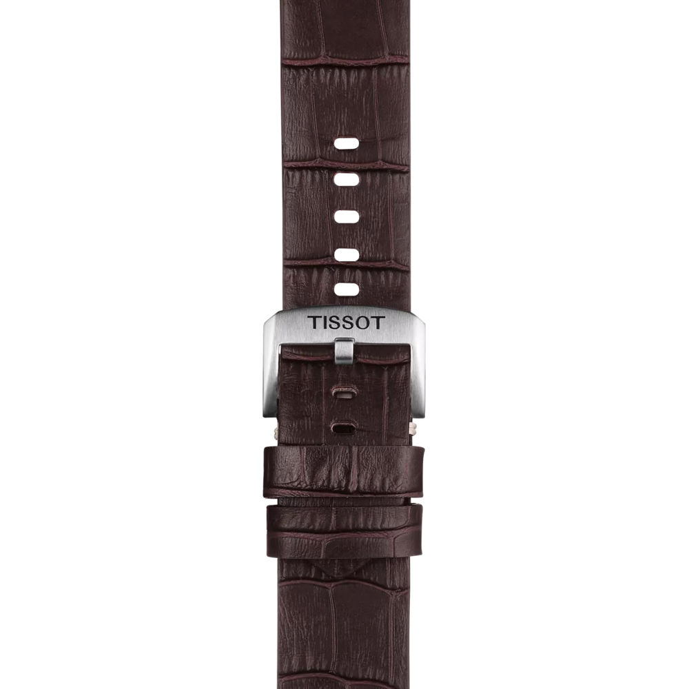 Tissot kahverengi deri kayış boynuz aralığı 22 mm