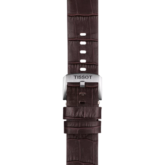 Tissot kahverengi deri kayış boynuz aralığı 22 mm