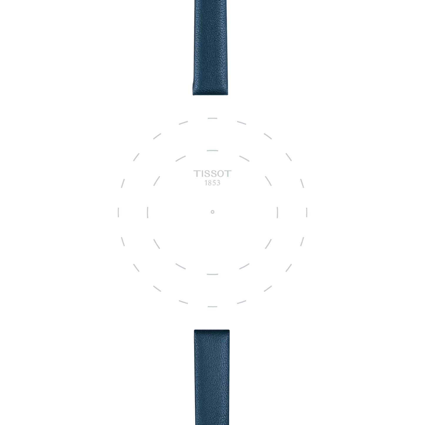 Tissot mavi deri kayış boynuz aralığı 09 mm