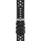 Tissot siyah deri kayış boynuz aralığı 22 mm