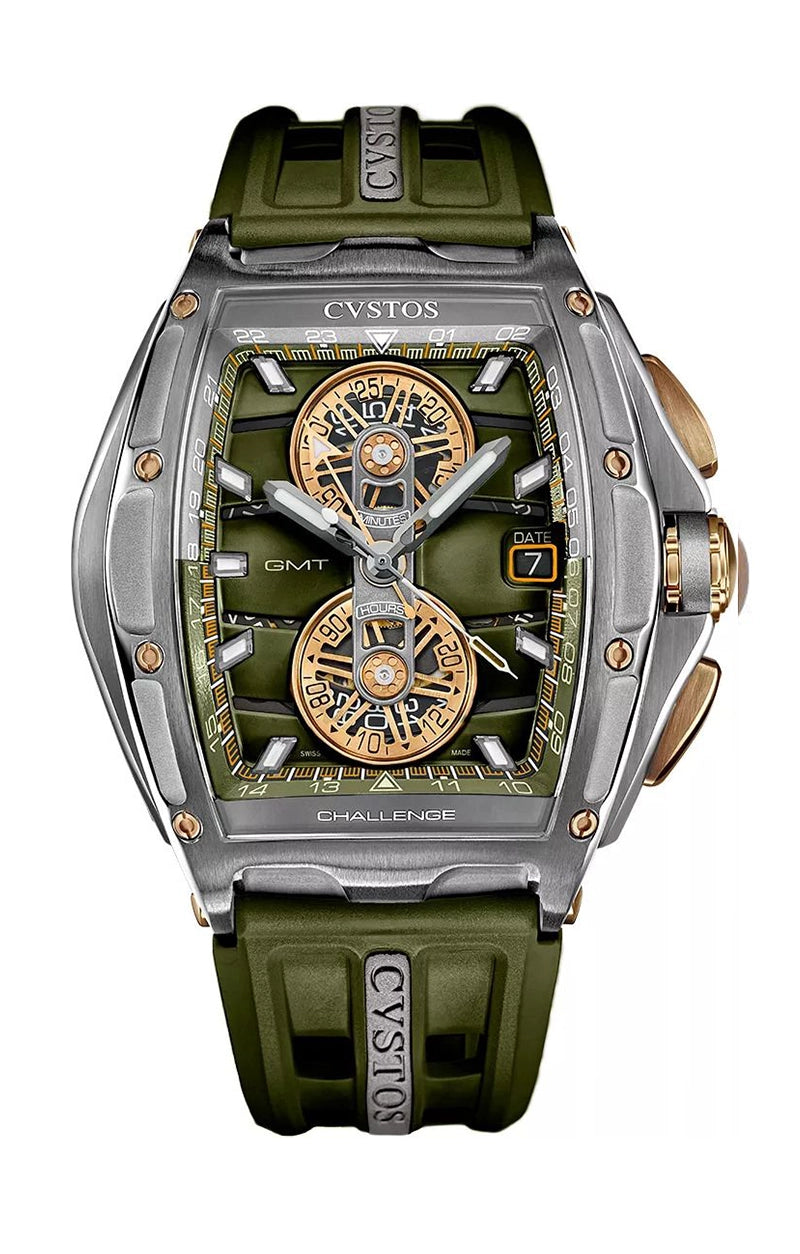 Cvstos Chrono GMT Grey Steel/Kaki