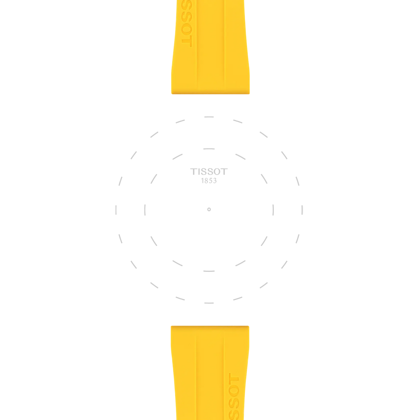 Tissot Sarı Silikon Kayış Boynuz Aralığı 20 mm