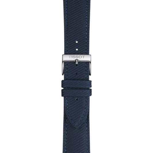 Tissot mavi tekstil kayış boynuz aralığı 22 mm