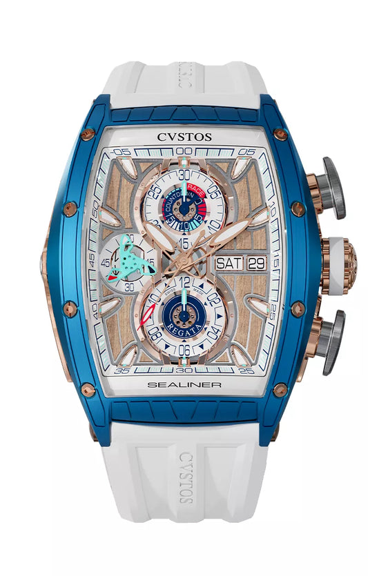 Cvstos Sealiner Chronograph Sky Blue Steel Rose-Gold