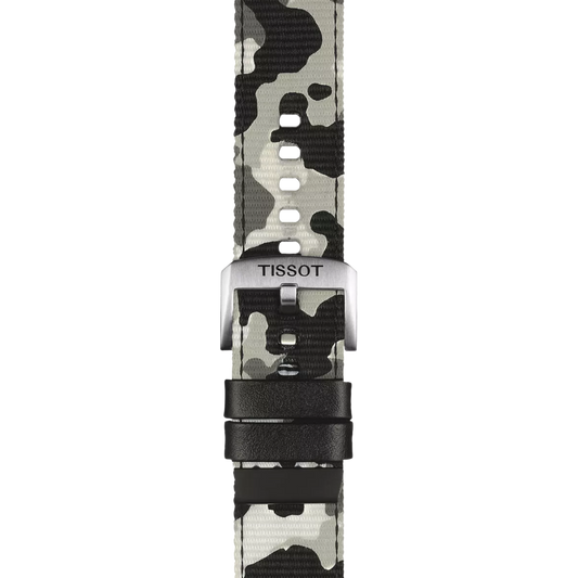 Tissot haki tekstil kayış boynuz aralığı 22 mm