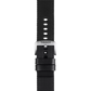 Tissot siyah tekstil kayış boynuz aralığı 22 mm