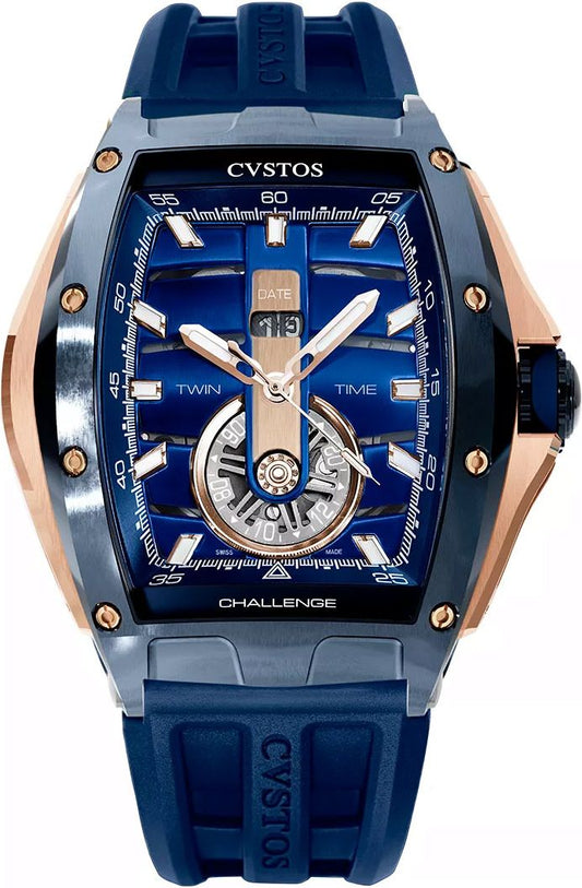 Cvstos Twin-Time Steel Blue Dial