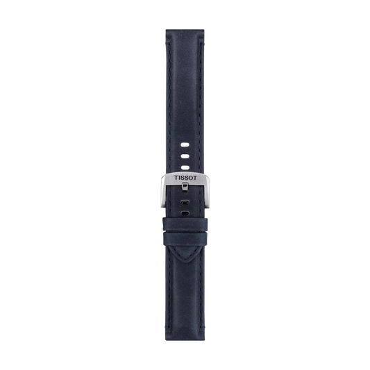 Tissot mavi deri kayış boynuz aralığı 20 mm