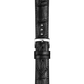 Tissot siyah deri kayış boynuz aralığı 20 mm
