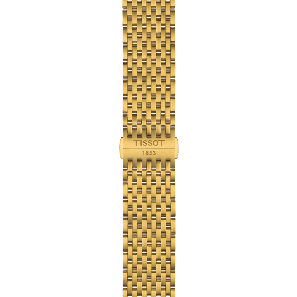 Tissot Sarı PVD Kaplamalı Paslanmaz Çelik Bilezik Boynuz Aralığı 20 mm