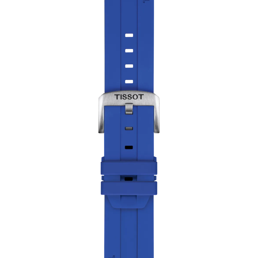 Tissot Mavi Silikon Kayış Boynuz Aralığı 22 mm