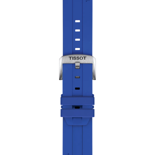 Tissot Mavi Silikon Kayış Boynuz Aralığı 22 mm