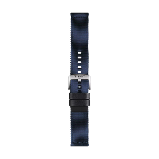 Tissot mavi kumaş kayış boynuz aralığı 22 mm