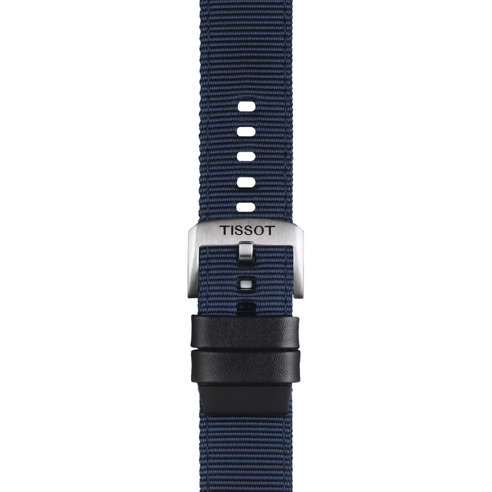Tissot mavi kumaş kayış boynuz aralığı 22 mm