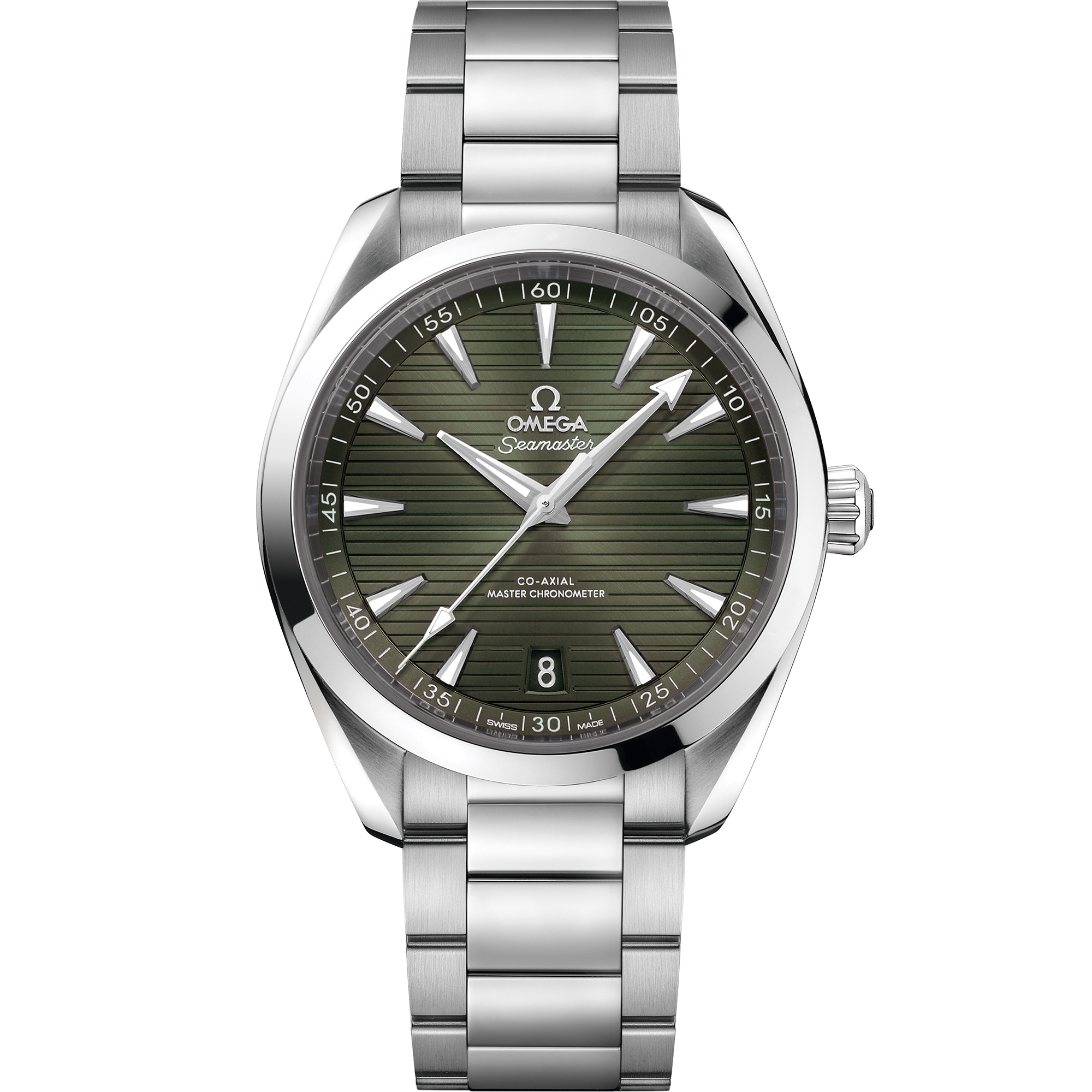 OMEGA セーリングブレスレット カーキ ステンレス Omega Seamaster Aqua Terra 150M Co Master Chronometer
