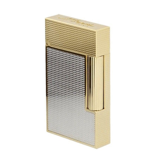 S.T. Dupont Ligne 2 Micro Diamond Head Gold & Palladium Çakmak 16605