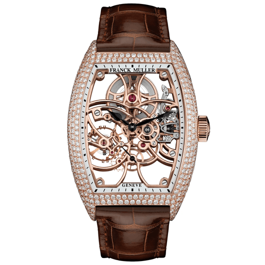 Cintree Curvex Rose Gold Skeleton Full Diamond