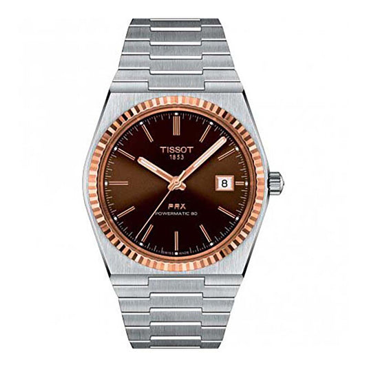 Tissot PRX Powermatic 80 Steel / 18K Gold Bezel T9314074129100 Kol Saati