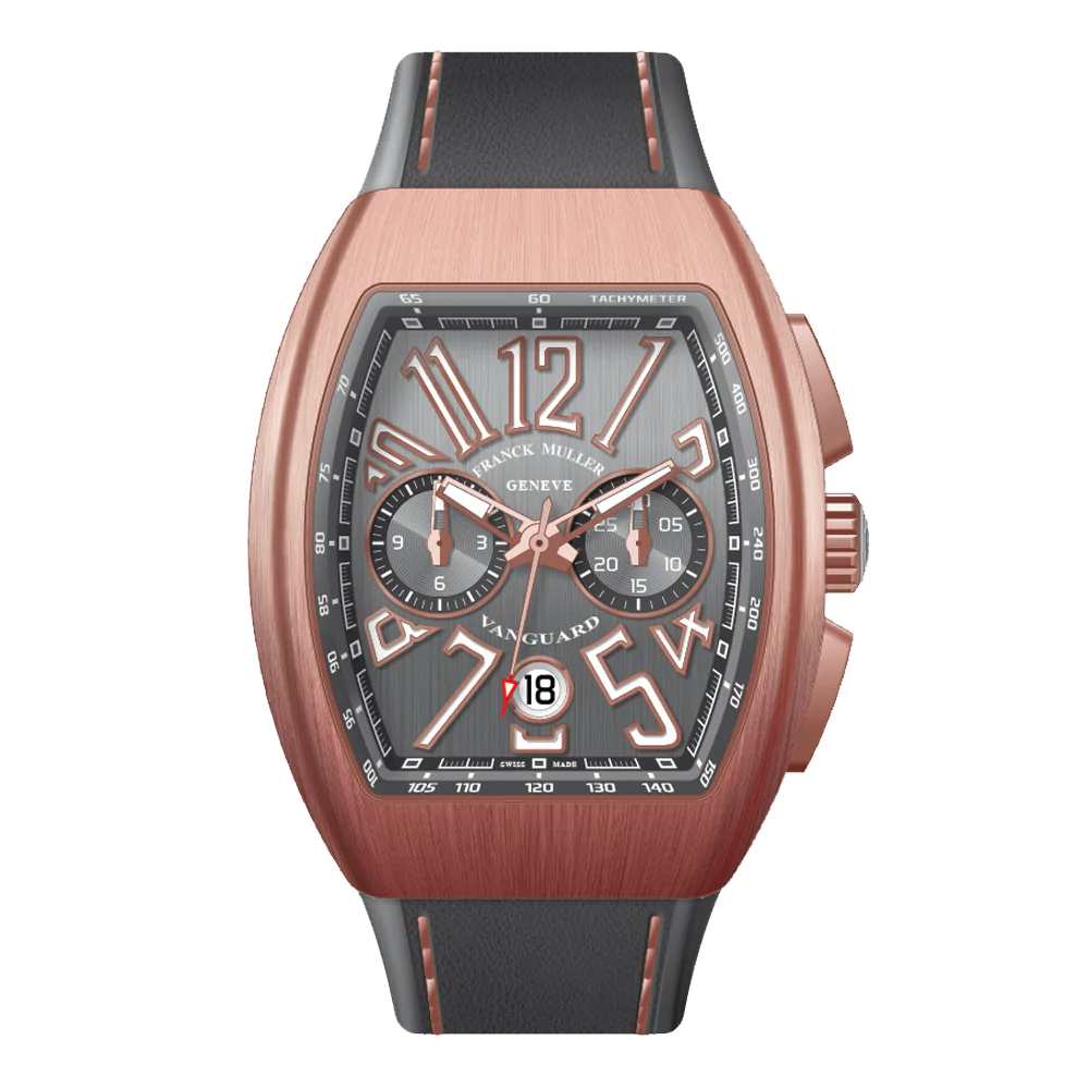 V41 Vanguard Chrono Brushed Rose Gold - Grey