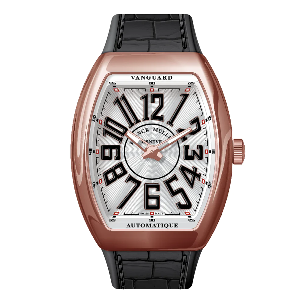 V41 Vanguard Slim Rose Gold Black Numerals